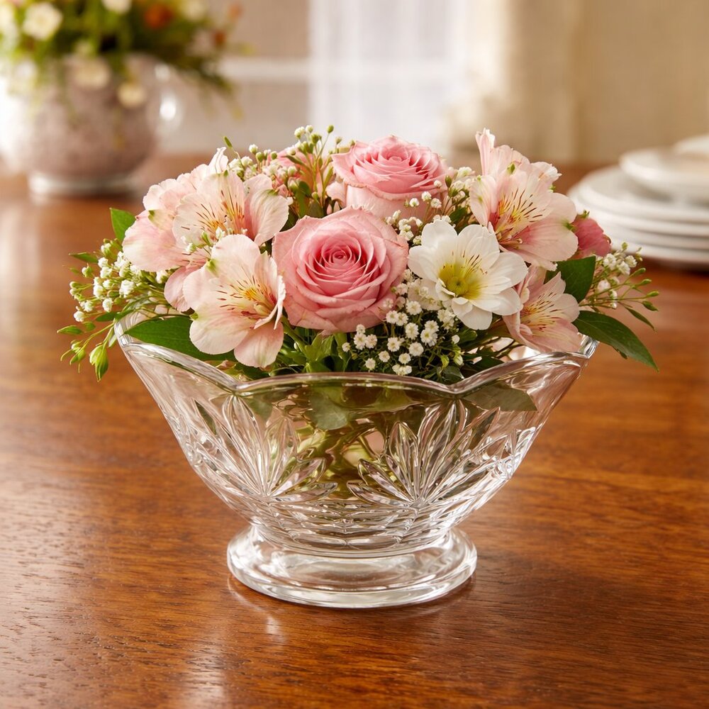 Stunning Royal Limited 24% Lead Crystal Tulip Bowl